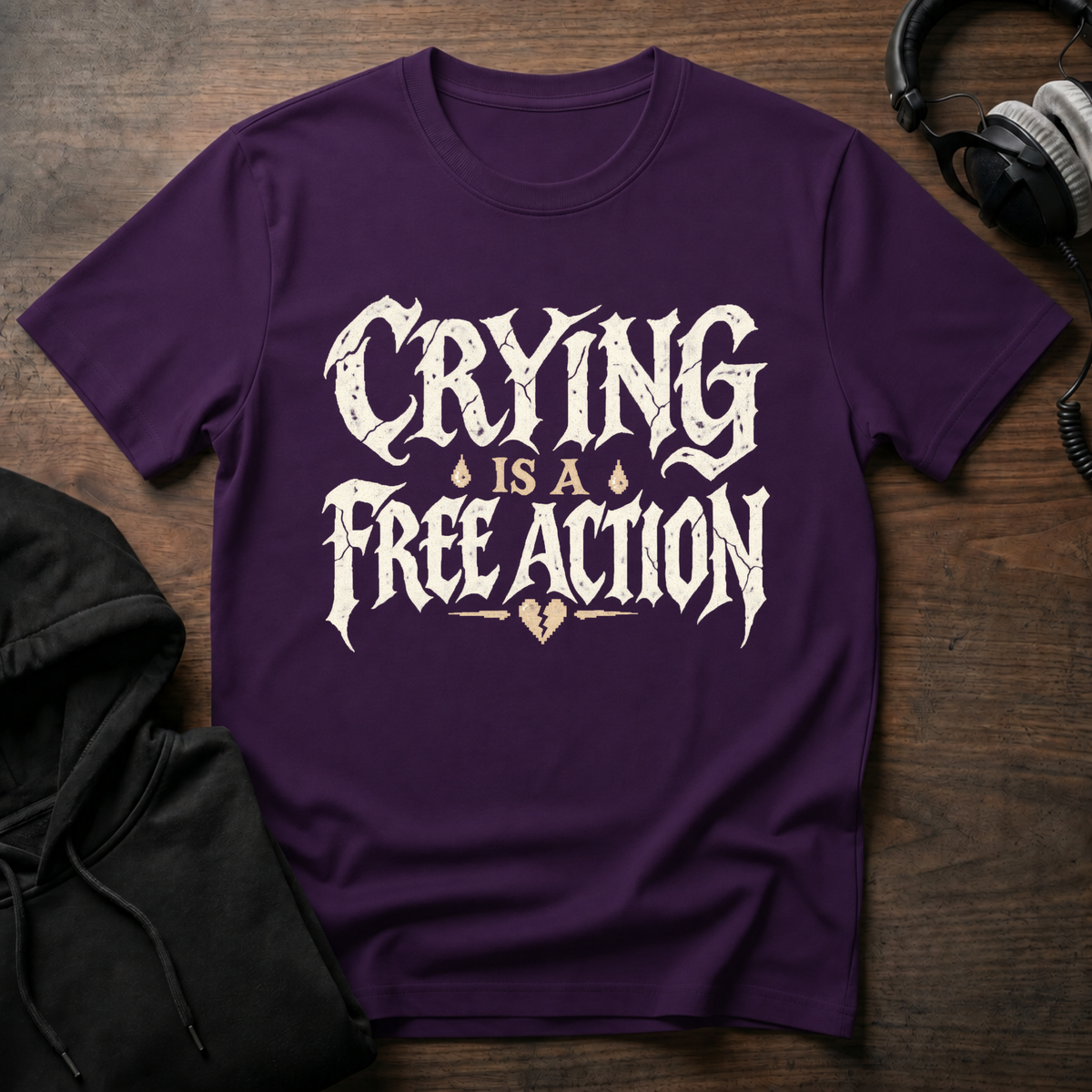 Crying is a Free Action T-Shirt
