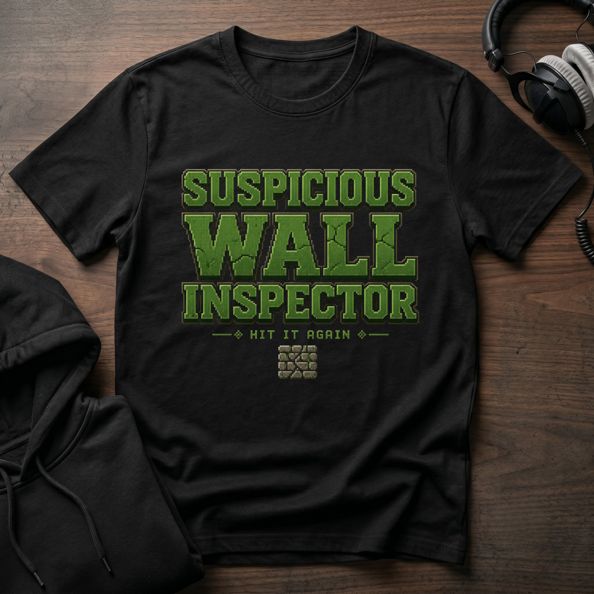 Suspicious Wall Inspector T-Shirt