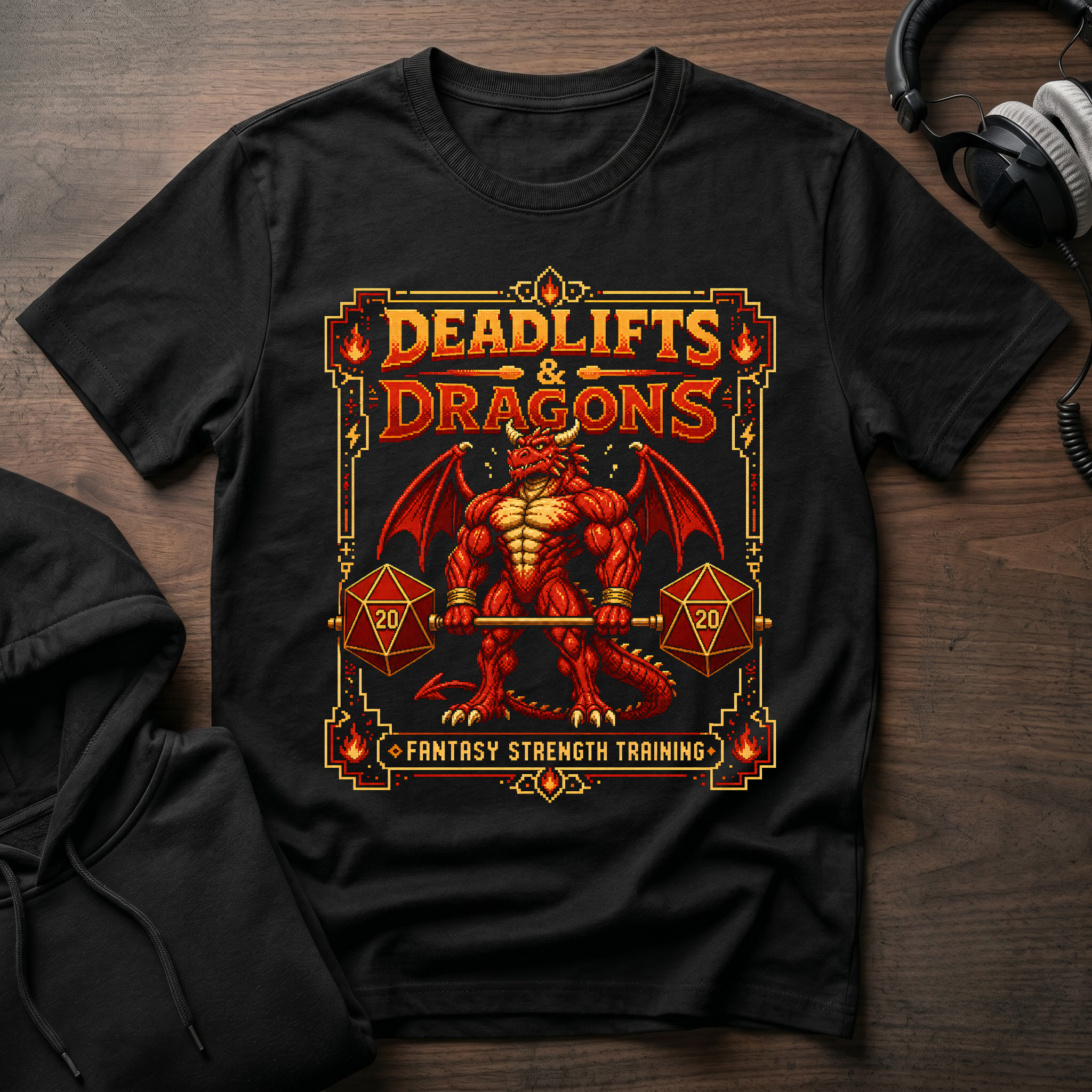 Deadlifts & Dragons T-Shirt