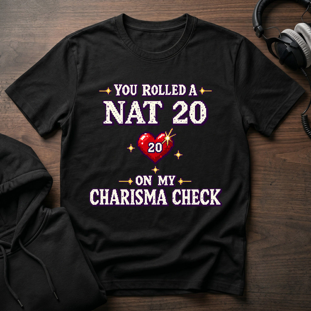 Nat 20 Charisma Check T-Shirt