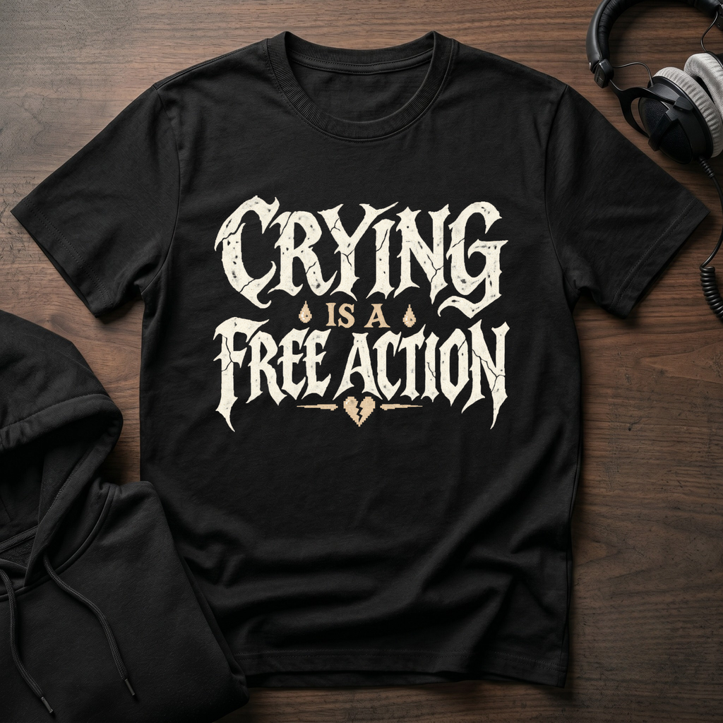 Crying is a Free Action T-Shirt