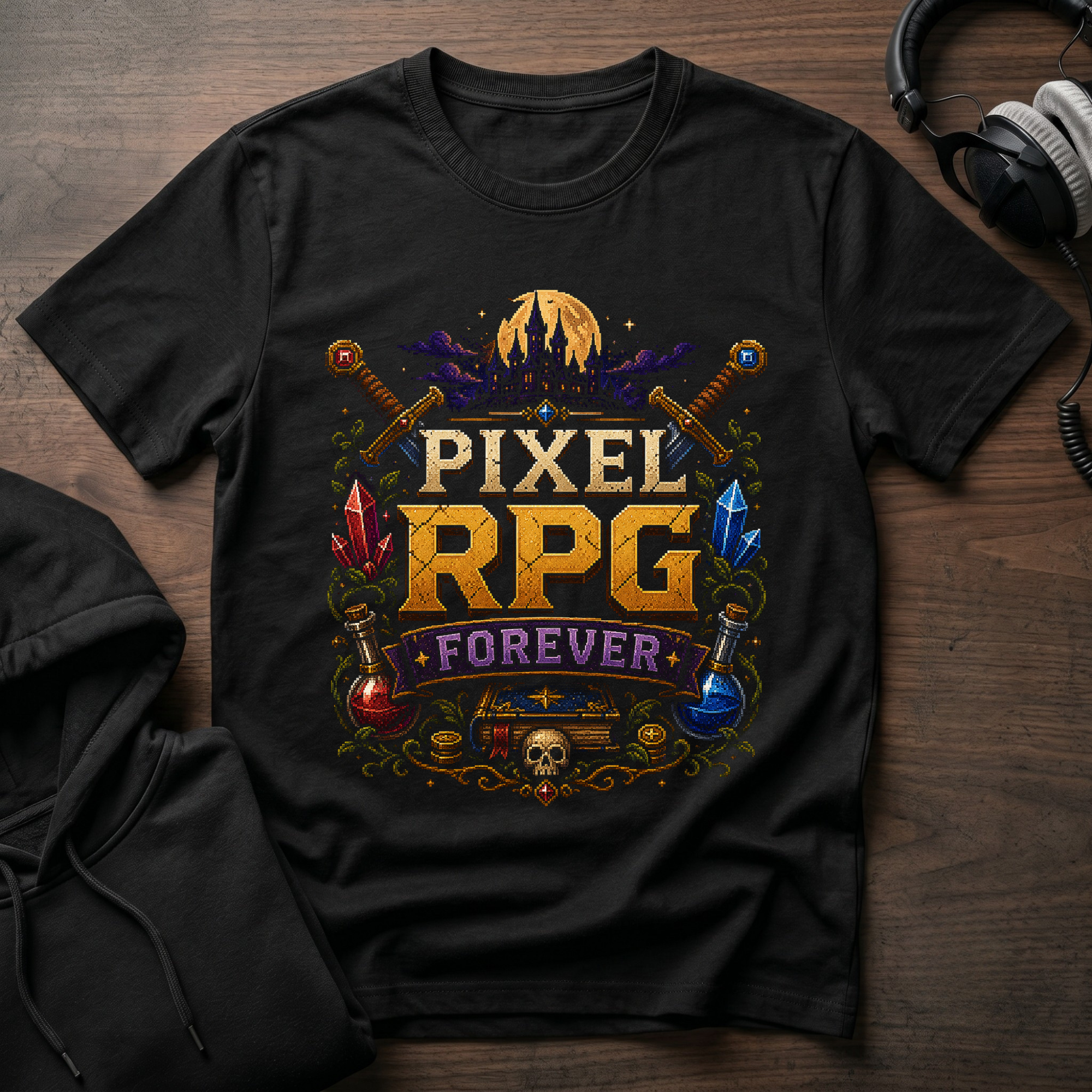 Pixel RPG Forever T-Shirt